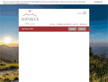 Tablet Screenshot of gasthofalpenblick.de
